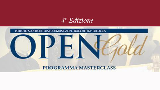 Dal 5 al 29 settembre “Boccherini Open Gold”