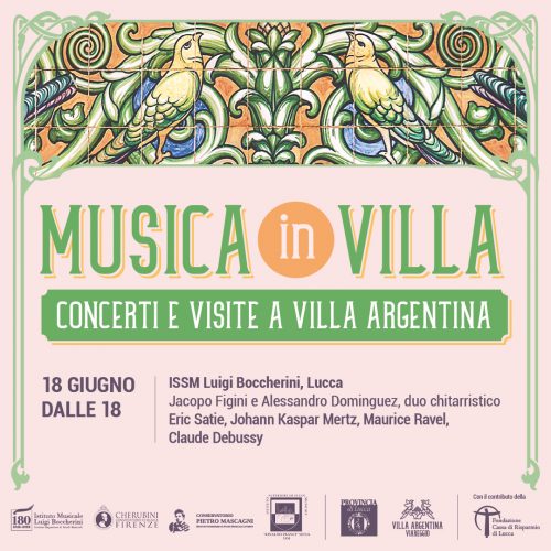 Villa Argentina: sabato 18 giugno per “Musica in Villa”  protagonista il duo chitarristico Figini-Dominguez