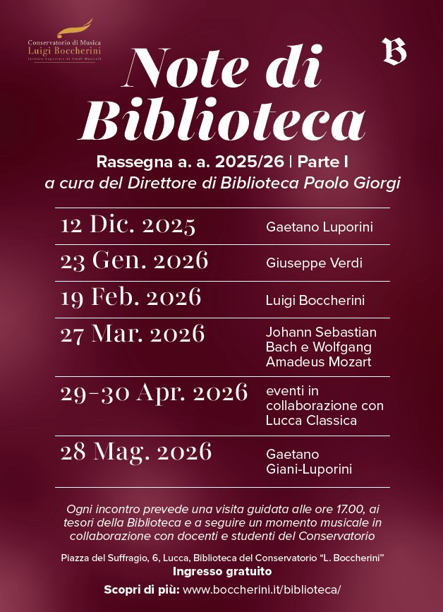 Note di Biblioteca - Gaetano Luporini