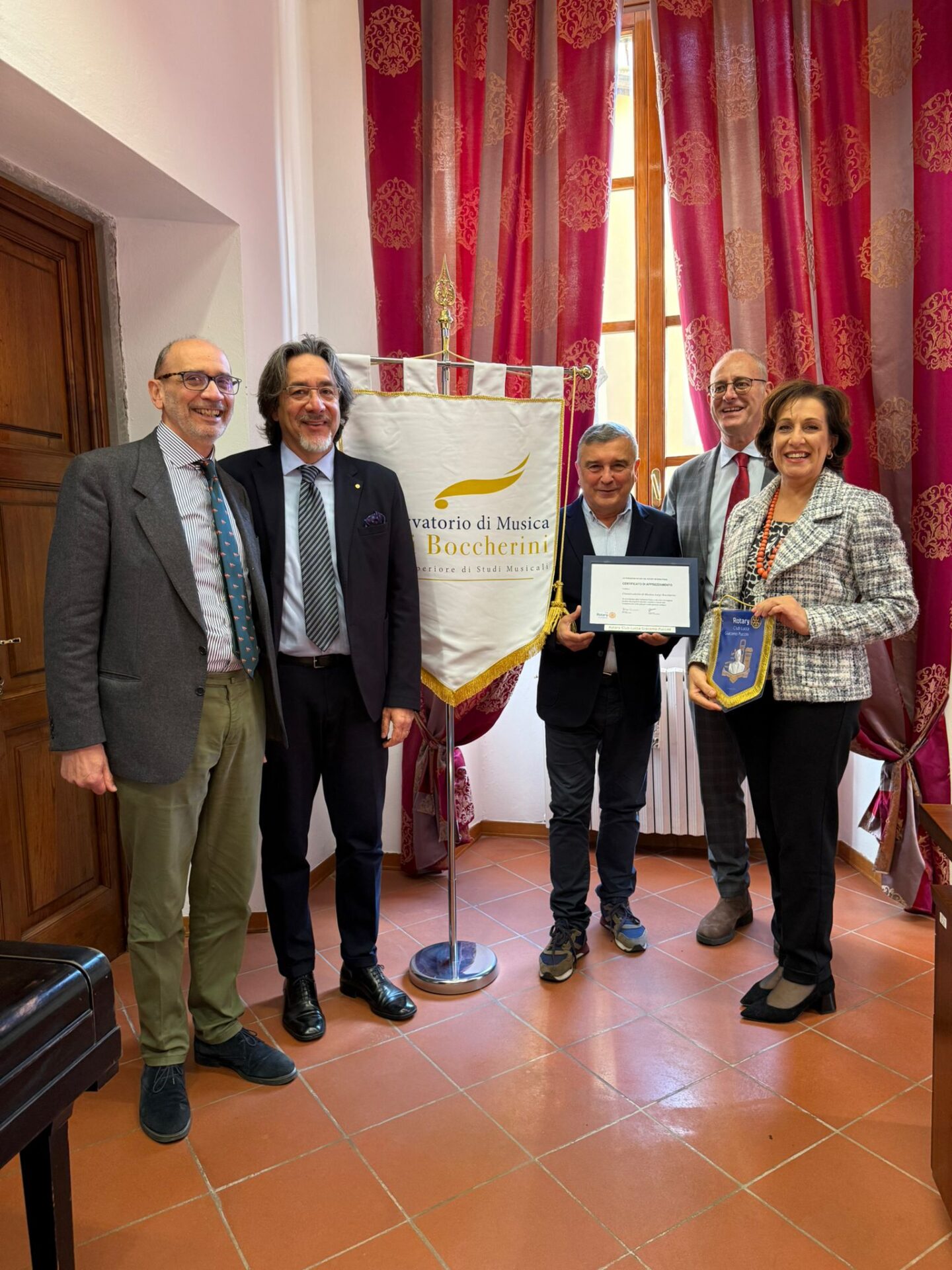 Il Rotary Club Lucca Giacomo Puccini attribuisce al Conservatorio il Certificato di Apprezzamento del Rotary International e apre a nuove progettualità condivise