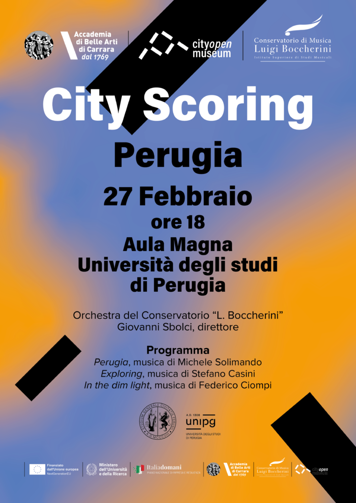 CITY SCORING PERUGIA Aula Magna Università degli Studi di Perugia