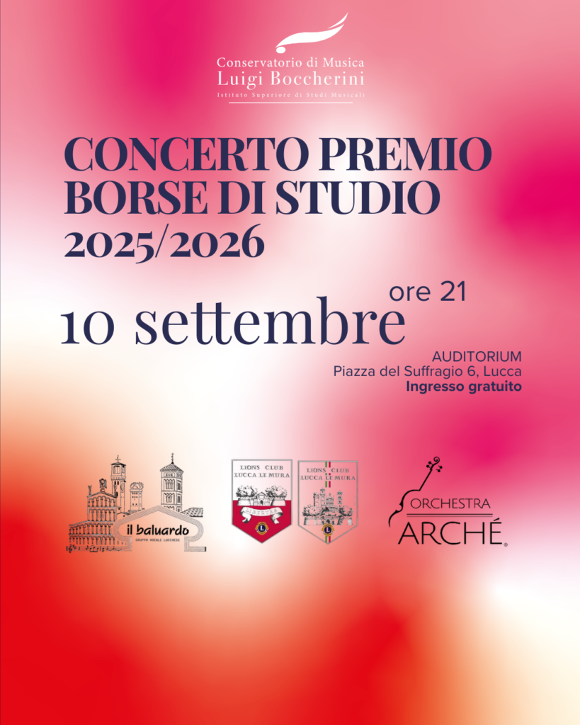 Concerto vincitori borse di studio per merito 2025/2026