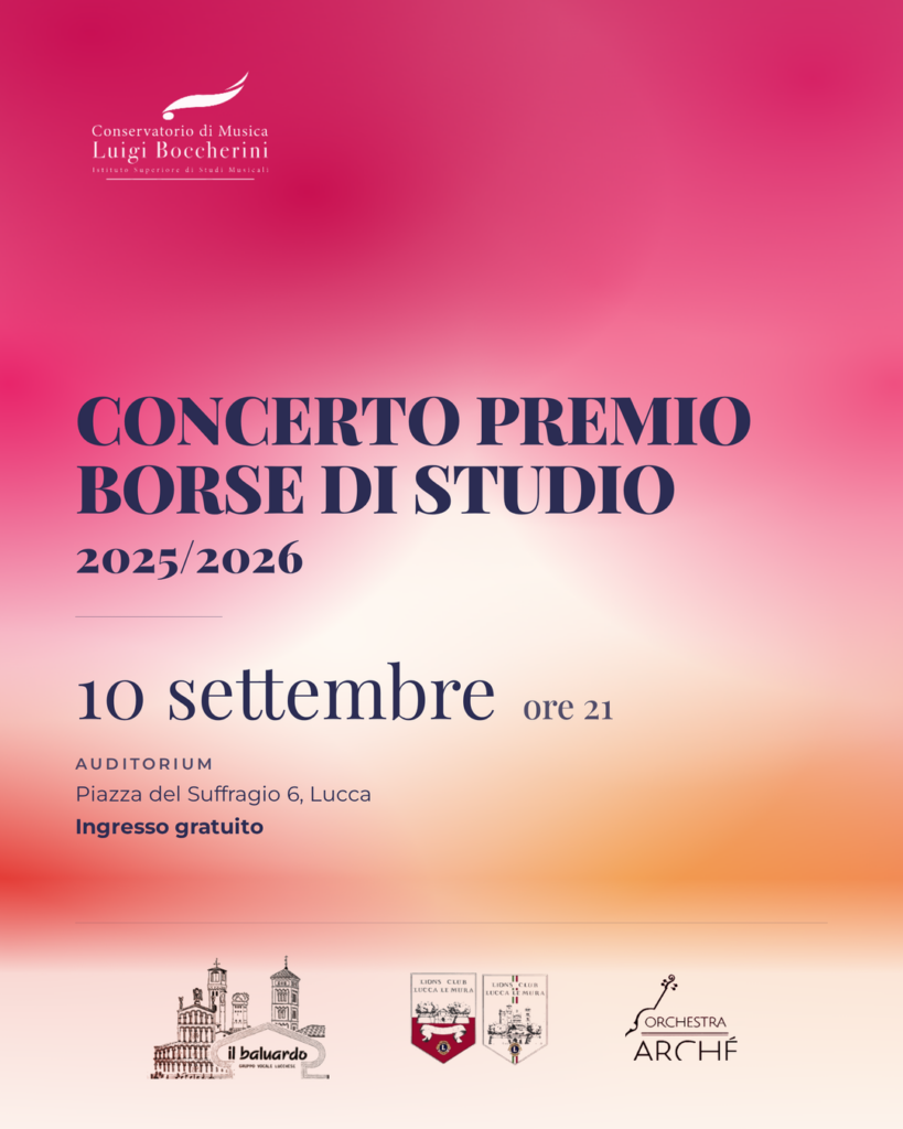 Concerto vincitori borse di studio per merito 2025/2026